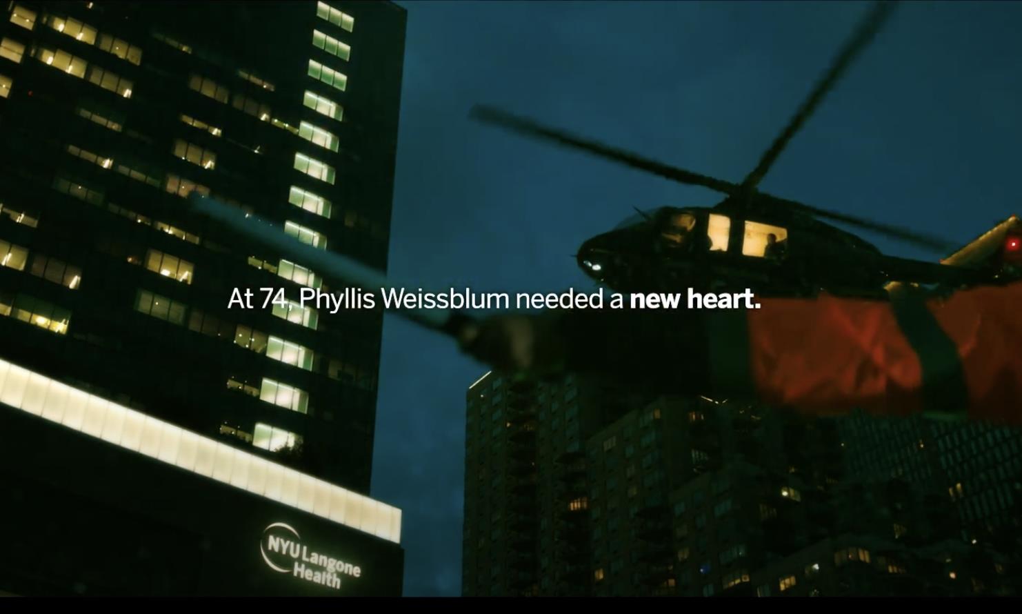 NYU Langone Health – Integrated Campaign - Hearts for Phyllis